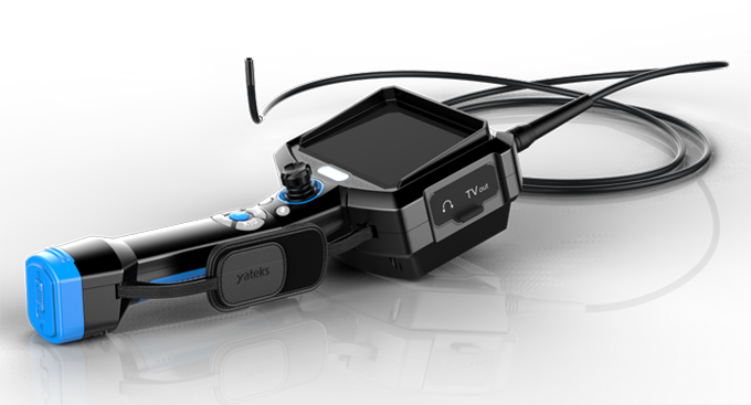 HIE手持式内窥镜手柄+绑带,单手即可完成所有操作,长时间使用轻松、易操作